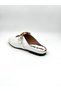 Women's Daily Stone Accessory Slippers (Leopard) Genuine White Leather - 3