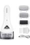 Electric Callus Remover Rechargeable Foot File with 3 Roller Heads (White)