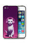 جراب حماية لجهاز Apple iPhone 5/5s/SE بتصميم قطة لطيفة