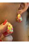 3 cm Heart Women's Earrings Pink