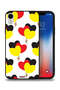 غطاء حماية لجهاز Apple iPhone XR بتصميم ثلاثة قلوب
