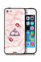 غطاء حماية لجهاز Apple iPhone 5/5s/SE بتصميم ثلاثة قلوب على كتاب
