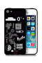 جراب حماية لجهاز Apple iPhone 5/5s/SE مطبوع عليه Game Over Pew Pew