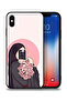 جراب حماية لجهاز iPhone XS Max من Apple، تصميم فني لالتقاط صور سيلفي مع حمل الزهور