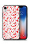 غطاء حماية لهاتف Apple iPhone XR بنقشة قلوب