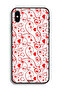 غطاء حماية بتصميم قلوب لهاتف Apple iPhone XS Max - 2