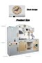 Luxury Kids Wooden Kitchen Play Set With Oven, Microwave, Storage & Accessories - 8