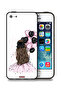 غطاء حماية لهاتف Apple iPhone 5/5s/SE يحمل صورة فتاة تحمل بالونات