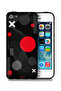 جراب حماية لجهاز Apple iPhone 5/5s/SE بنمط دائري ومتقاطع
