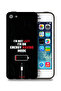 جراب حماية لجهاز Apple iPhone 5/5s/SE مكتوب عليه "أنا لست كسولاً، أنا في وضع توفير الطاقة"