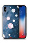 غطاء حماية لجهاز Apple iPhone XS Max برسومات فنية فضائية