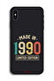 غطاء حماية لجهاز Apple iPhone XS Max، إصدار محدود، صنع في عام 1990 - 2