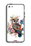 غطاء حماية لجهاز Apple iPhone 5/5s/SE بتصميم بومة فنية تجريدية - 2