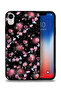 غطاء حماية لجهاز Apple iPhone XR برسومات قلوب وزهور صغيرة