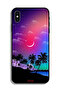 غطاء حماية لجهاز Apple iPhone XS برسومات القمر في الليل - 2