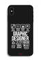 Protective Case For Apple iPhone X Graphic Designer Sticker