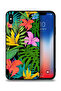 جراب حماية لجهاز Apple iPhone XS Max بنقشة زهور استوائية وأوراق شجر