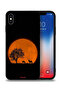 Apple iPhone XS Protective Case Evening Moon Art