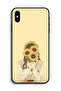 غطاء حماية لجهاز Apple iPhone XS Max بنقشة عباد الشمس وإخفاء الوجه - 2