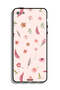 غطاء حماية لجهاز Apple iPhone 5/5s/SE بنقشة أوراق وورود - 2