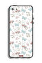 غطاء حماية لجهاز Apple iPhone 5/5s/SE بطبعة أرنب وفراشات - 2