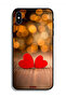 Protective Case For Apple iPhone X Two Beautiful Hearts