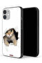 جراب حماية لجهاز Apple iPhone 12 بتصميم قطة