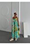 Sequin Printed Thin Strap Maxi Dress-Xl - Green - 2