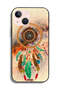 جراب حماية لجهاز Apple iPhone 13 mini بتصميم ماندالا وريش معلق - 2