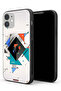 Apple iPhone 11 Protective Case Square And Triangle Shapes Abstract Pattern