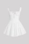 Love Story Mini White Woven Dress - 2