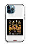 جراب حماية لجهاز Apple iPhone 12 Pro - ملصق مهندس مدني - 2