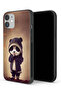جراب حماية لجهاز Apple iPhone 12 بتصميم باندا صغير لطيف