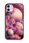 غطاء حماية لجهاز Apple iPhone 12 بتصميم غيوم وفن تجريدي - 2