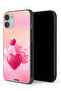 جراب حماية لجهاز Apple iPhone 12 برسومات قلوب جميلة