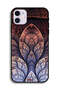 جراب حماية لجهاز Apple iPhone 12 بتصميم زهور كسورية تجريدية - 2