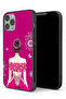 جراب حماية لجهاز Apple iPhone 12 Pro Max بتصميم فتاة وزهور