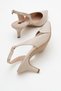 Beige Heeled Slingback Women's Shoes - 4
