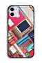جراب حماية لجهاز Apple iPhone 12 بتصميم مكتب الهوايات للفتيات - 2