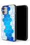 غطاء حماية لجهاز Apple iPhone 12 بتصميم شبكة أيقونات سداسية الشكل من Honeycomb