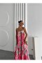Sequin Printed Thin Strap Maxi Dress-Xl - Green - 8