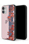 جراب حماية لجهاز Apple iPhone 12 بتصميم أوراق الشجر والزهور