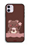 غطاء حماية لجهاز Apple iPhone 12 بتصميم دب الدونات - 2
