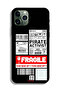 Apple iPhone 11 Pro Max Protective Case Private Activist Fragile Sticker - 2