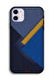جراب حماية من الجلد بتصميم مثلثات لهاتف Apple iPhone 12 - 2