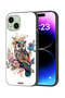 Apple iPhone 15 Plus Protective Case Cover Owl Abstract Art