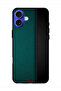 غطاء حماية جلدي بنقشة جلد البقر لهاتف Apple iPhone 16 Plus
