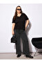 Plus Size V-Neck Buttoned Short Sleeve Top - 2