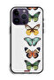 غطاء حماية لجهاز Apple iPhone 14 Pro Max بنقشة أربع فراشات - 2