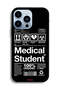 جراب حماية لجهاز Apple iPhone 13 Pro - ملصق طالب الطب - 2